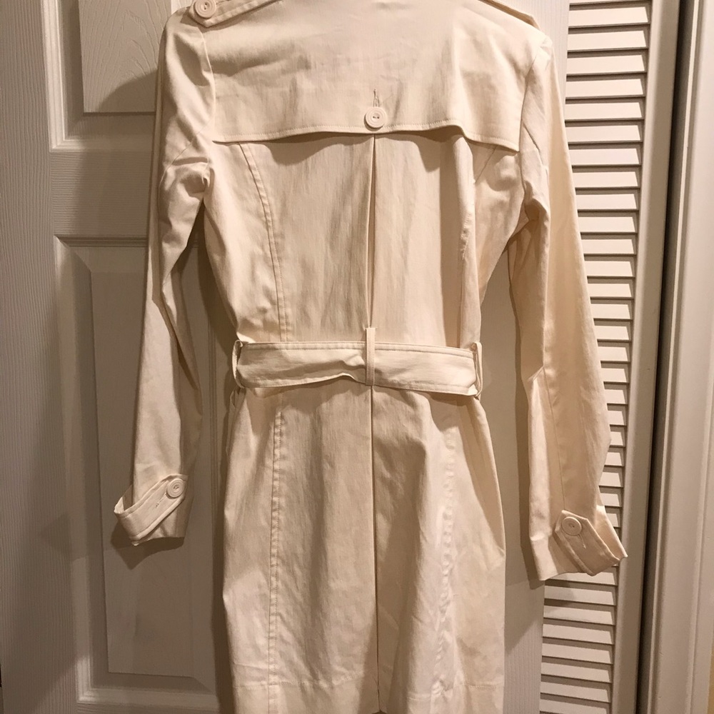 Cream Belted Rampage Trench Coat - Picture 3 of 3